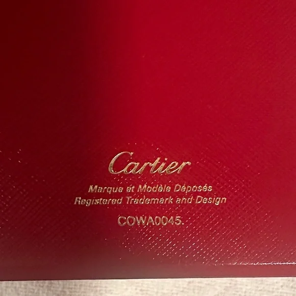 Cartier Red Jewelry Box with Gold Hardware - Picture 12 of 13
